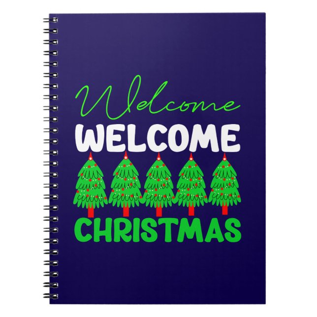 Carnet Sapin de Noël Bienvenue Création de Fêtes-85600 (Devant)