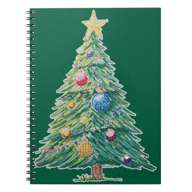 Carnet Sapin de Noël Coloré (Devant)