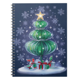 Carnet Sapin de Noël Moderne