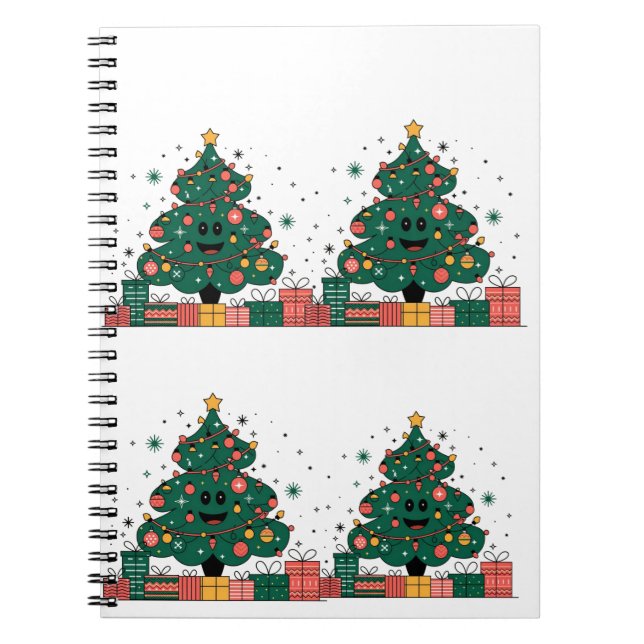 Carnet Sapin de Noël Vœux de la saison (Devant)