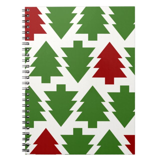 Carnet Sapins de Noël Motif de Fêtes (Devant)