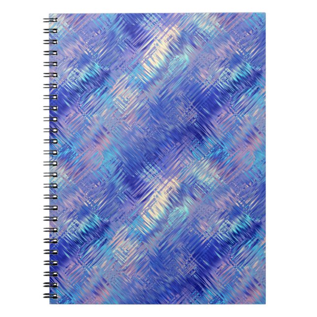 Carnet Sapphire Blue Scribbled Texture (Devant)