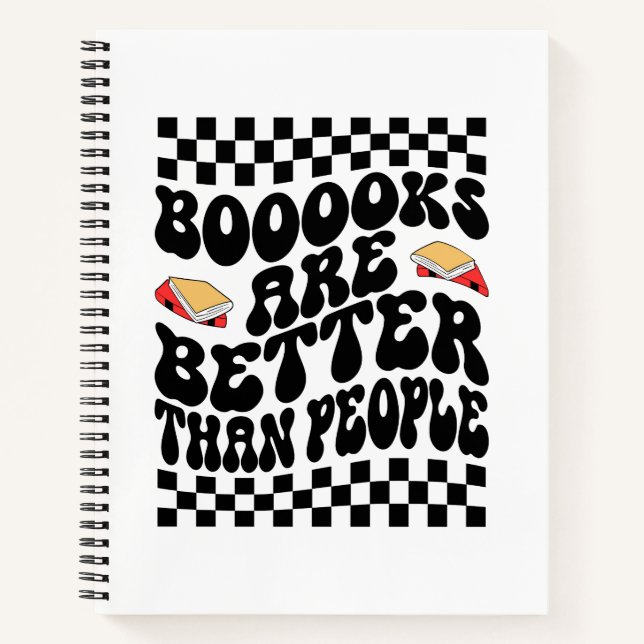 Carnet Sarcastic Book Lover "Books Are Better Than People (Devant)