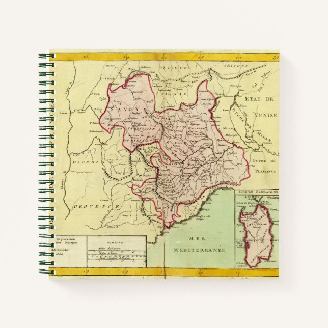 Carnet Sardaigne, France, Italie (Devant)