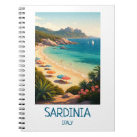 Sardaigne Italie Minimaliste Art de Voyage Vintage