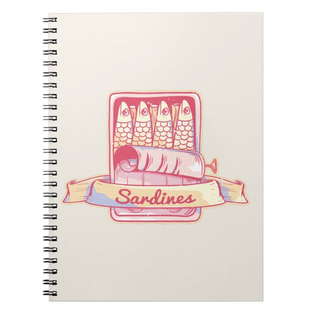 Carnet Sardines dans une boîte (Devant)