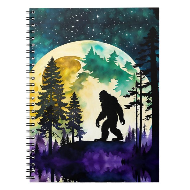 Carnet Sasquatch pleine lune (Devant)