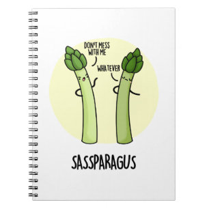 Carnet Sassparagus Asperge Mignonne Légume PUn