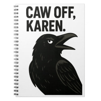 Carnet Sassy Crow - Caw Off, Karen. Animaux antisociaux