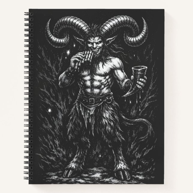 Carnet Satyre d'hiver cornu — par BurnsInHell (Devant)