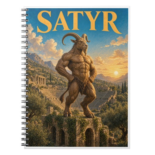 Carnet Satyre, Monstre de Fantasy Gothique (Devant)