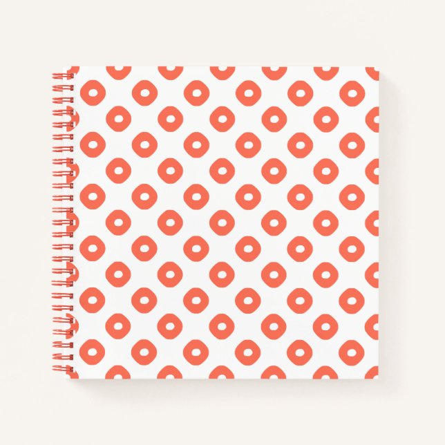 Carnet saumon Motif "Kanoko" - Fawn Spot (Devant)