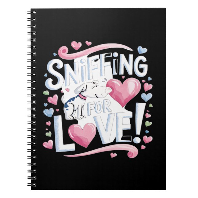 Carnet Saupoudrer pour l'amour ! Chien (Devant)