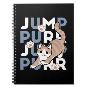 Carnet Sauter Purr Jump : Conception de chat joueuse avec