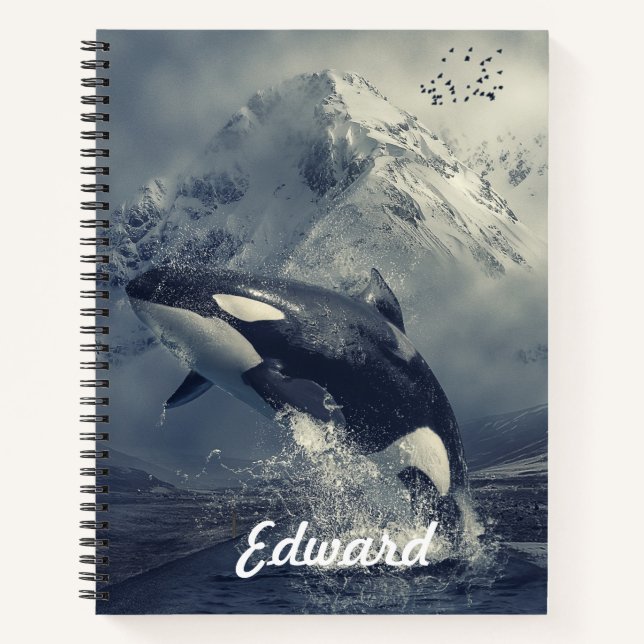 Carnet Sauts de baleines tueuses sauvages (Devant)