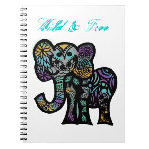 Carnet sauvage d'éléphant