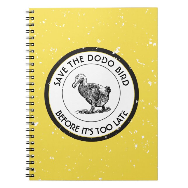 CARNET SAUVER L'OISEAU DE DODO (Devant)
