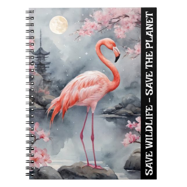 Carnet Sauvez le Flamant rose - Sauvez le désert et la pl (Devant)