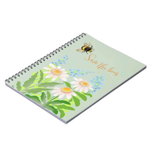 Carnet Sauvez les abeilles, bourdon (Côté gauche)