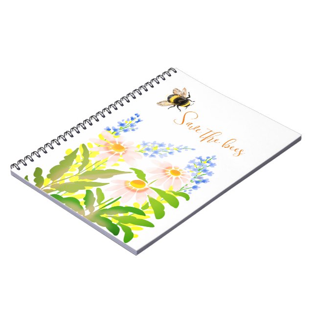 Carnet Sauvez les abeilles, bourdons (Côté gauche)