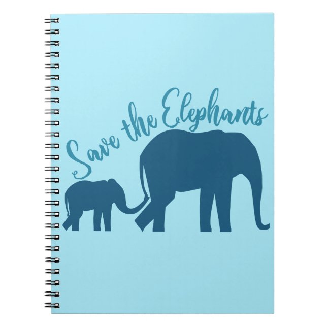 Carnet Sauvez les éléphants (Devant)