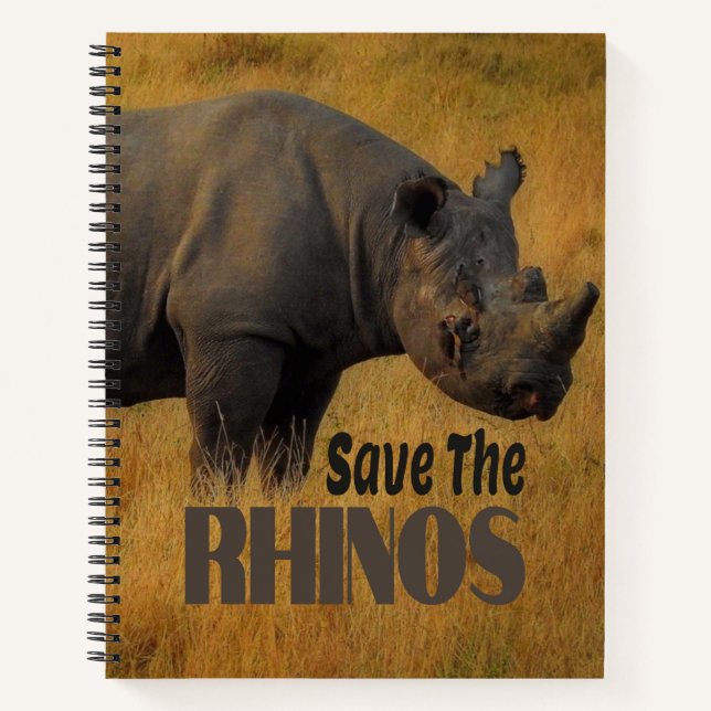 Carnet Sauvez Les Rhinos (Devant)