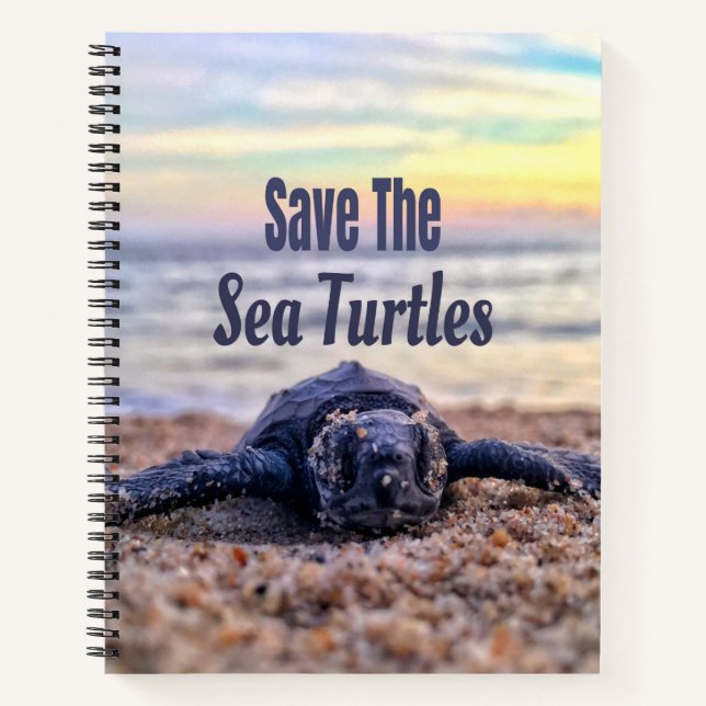 Carnet Sauvez les tortues marines (Devant)