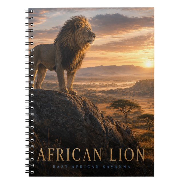 Carnet Savane de lions d'Afrique ANIMALS (Devant)