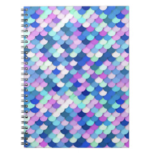 Carnet "Scales Dragon" - bleu, orchidée et lavande