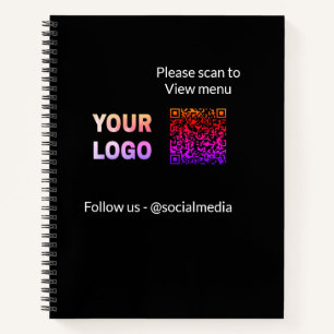 Carnet Scanner pour afficher le menu restaurant hôtel QR 