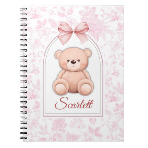 Carnet Scarlett Conception personnalisée d'ours en pelu