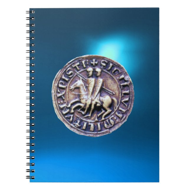 Carnet SCEAU DES CHEVALIERS MODÈLE bleu (Devant)