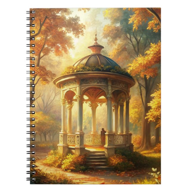 Carnet Scène Automne D'Automne Avec Gazebo (Devant)