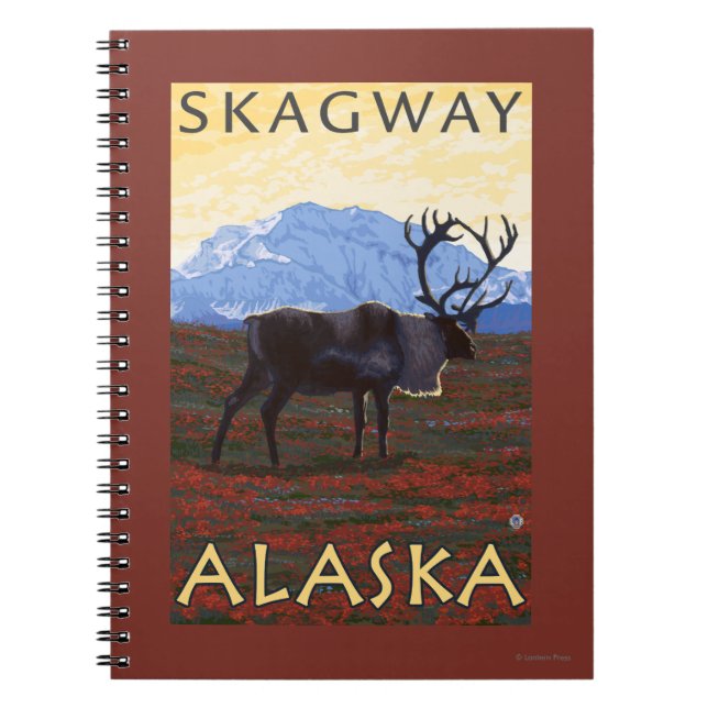 Carnet Scène Caribou - Skagway, Alaska (Devant)