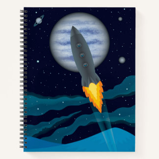 Carnet Scène Cosmic Rocketship