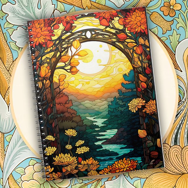 Carnet Scène d'arche de jardin Art Nouveau (Créateur téléchargé)