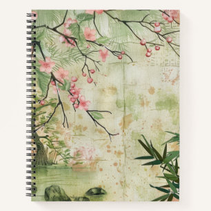 Carnet Scène de jardin de fleurs de cerisier (5)