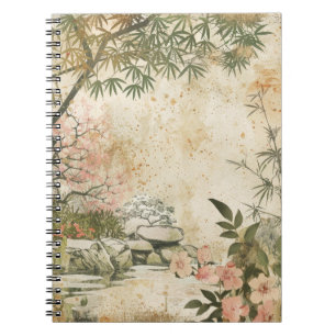 Carnet Scène de jardin de fleurs de cerisier (8)