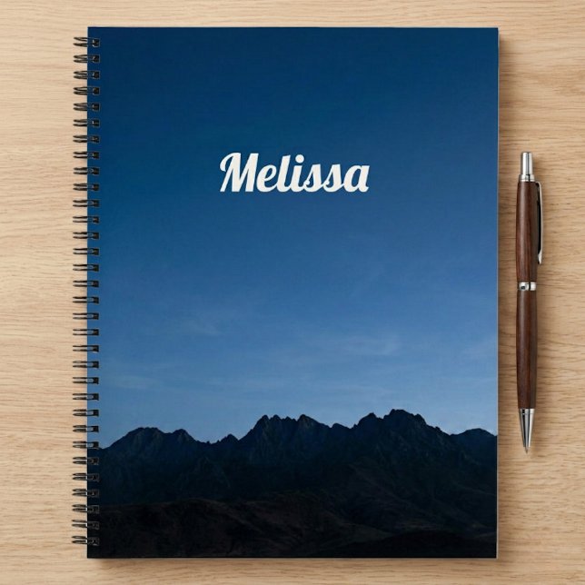 Carnet Scène de Montagne Nom Personnalisé (Créateur téléchargé)