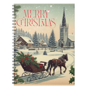 Carnet Scène de Noël classique/Vintage