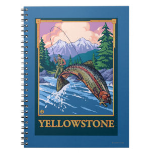 Carnet Scène de pêche de mouche - parc national de