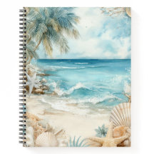 SCÈNE DE PLAGE ESTIVALE PASTEL AVEC COQUILLAGES