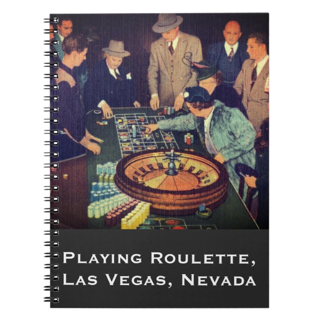 Carnet Scène de roulette vintage, Las Vegas, Nevada (Devant)