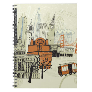 Carnet Scène de San Francisco de griffonnage