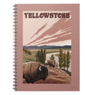 Carnet Scène de YellowstoneBison