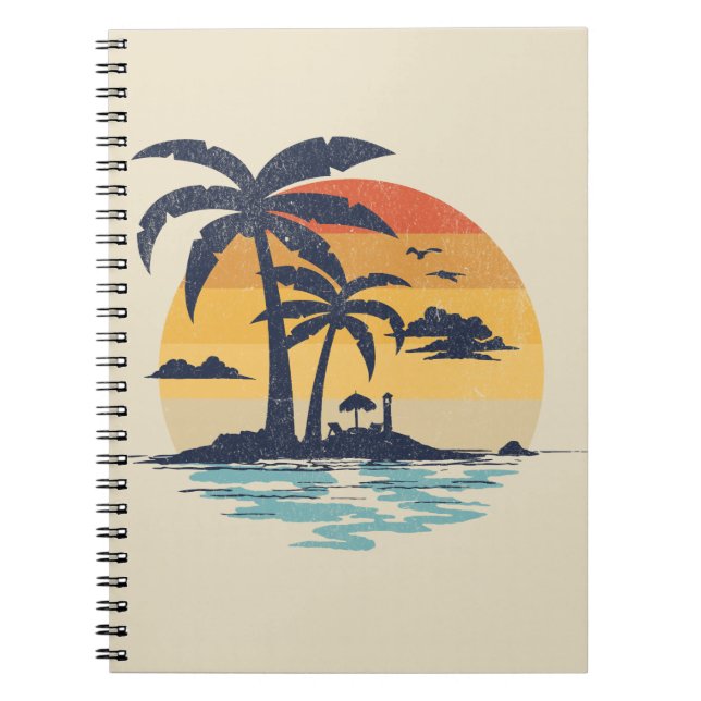 Carnet Scène estivale tropicale (Devant)