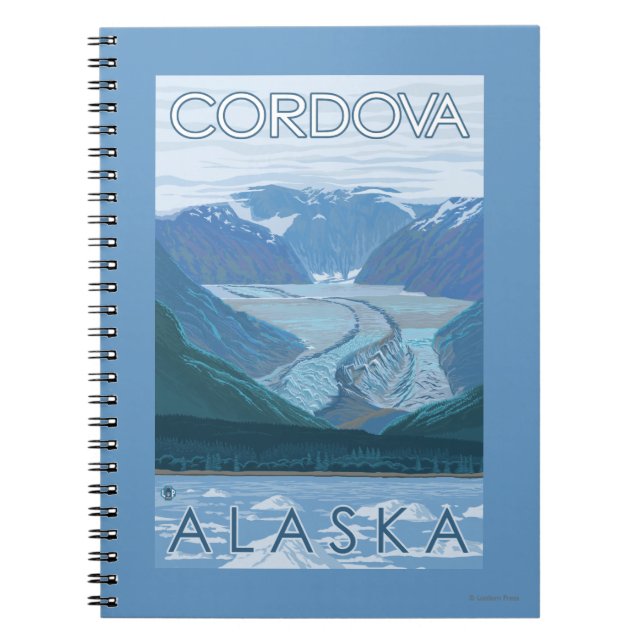 Carnet Scène glaciaire - Cordova, Alaska (Devant)