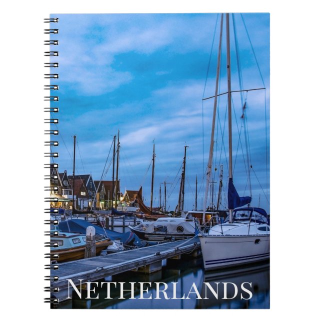 Carnet Scène nocturne traditionnelle de la ville de pêche (Devant)