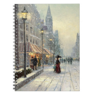 Carnet Scène victorienne de rue de Noël