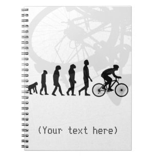 Carnet Schéma de l'évolution humaine du cyclisme moderne